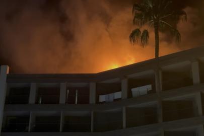Alanya’da otel çatısında yangın