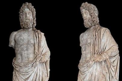 Aspendos'ta 1800 yıllık tarihi keşif! Şifanın sembolü dev heykel gün yüzüne çıktı