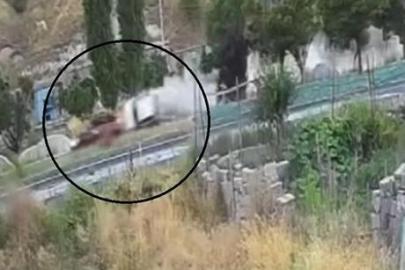 Gelin arabası takla attı! Düğün konvoyunda feci kaza kamerade