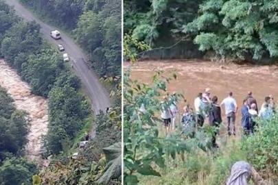 Giresun'da anne ile 2 kızı sel sularına kapıldı! Arama kurtarma çalışması başlatıldı