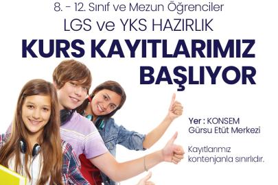 Lise ve üniversite adayları için ücretsiz kurs kayıtları