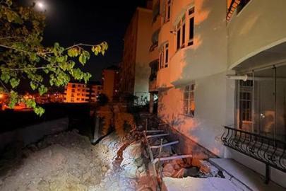 Tunceli’de temel kazısı sırasında toprak kaydı: 5 katlı bina tahliye edildi