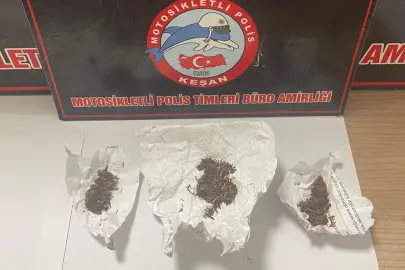 Keşan’da uyuşturucuya 2 gözaltı